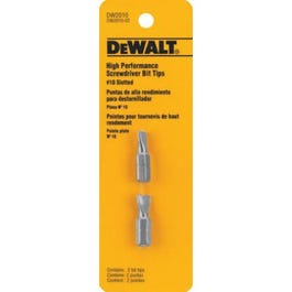 #6 Slotted Insert Bit Tip, 1-In., 2-Pk.