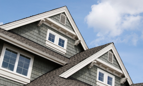 Shingle roof.
