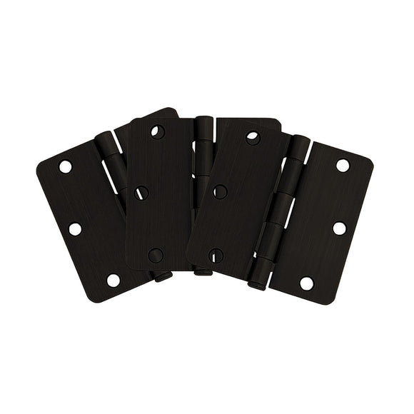 Design House Door Hinge in Oil-Rubbed Bronze, 3.5-Inch, 3-Pack